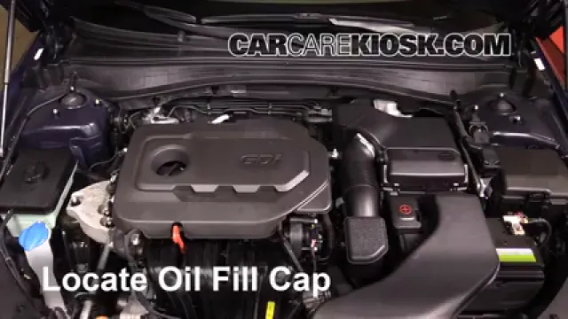 2016 Kia Optima EX 2.4L 4 Cyl. Aceite Agregar aceite